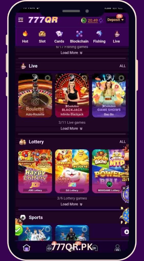 777QR Game APK Live lottery