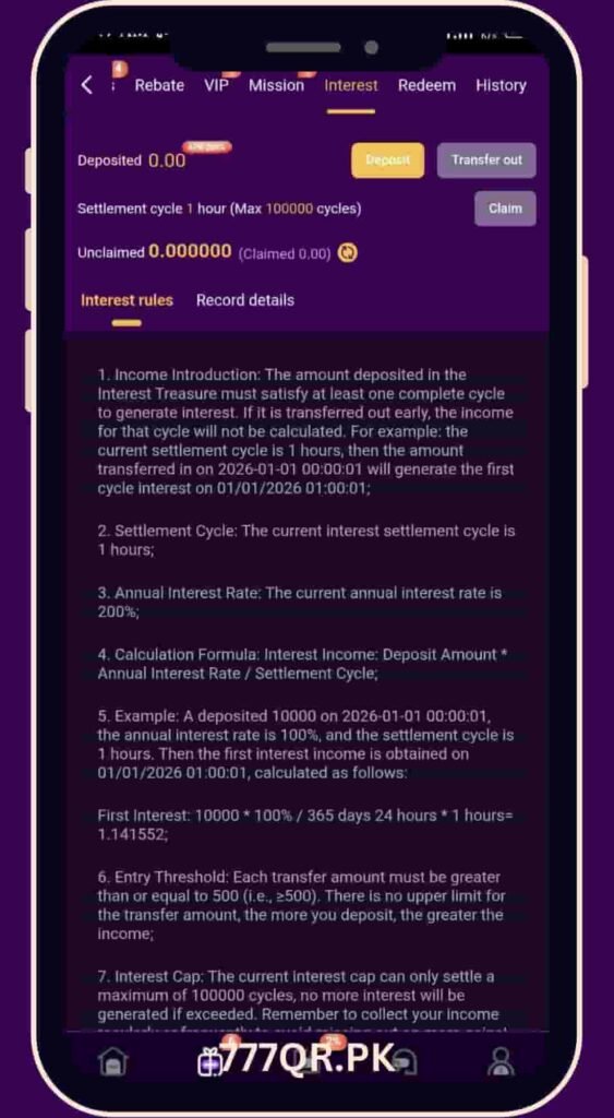 777QR Game Commission Interest