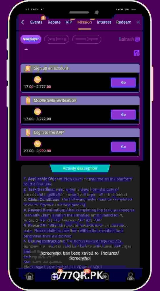 777QR Game Missions