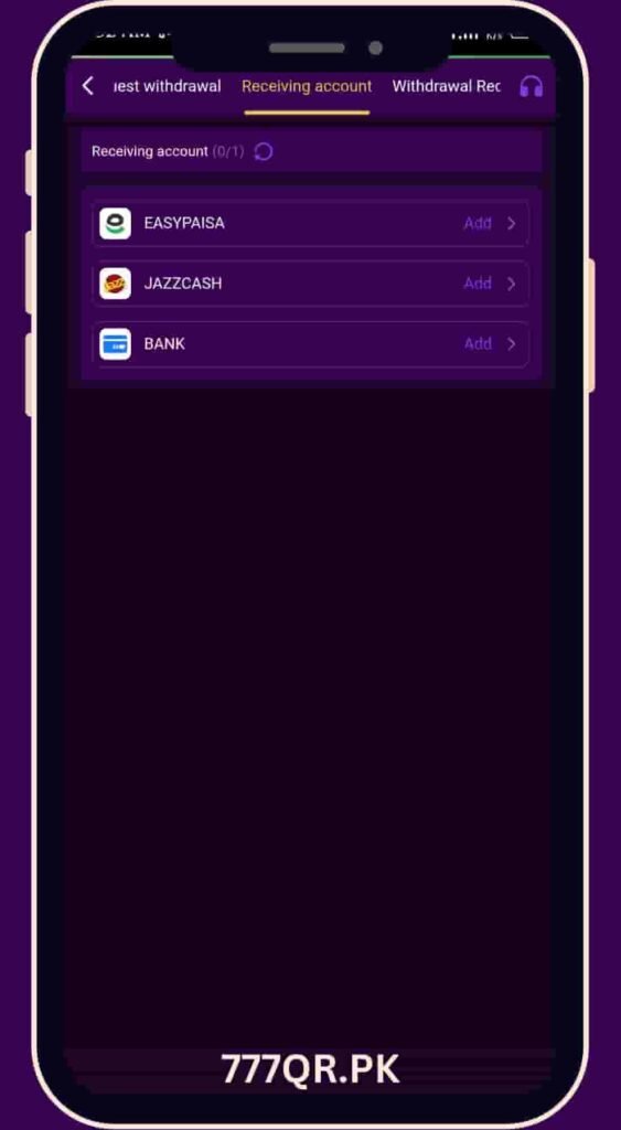 777QR Game Withdrawal process and Deposit process 